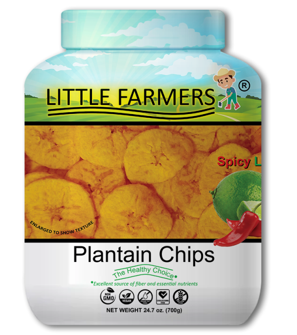 Plantains Chips Spicy Lime  Jar 700g  - 6 Pack